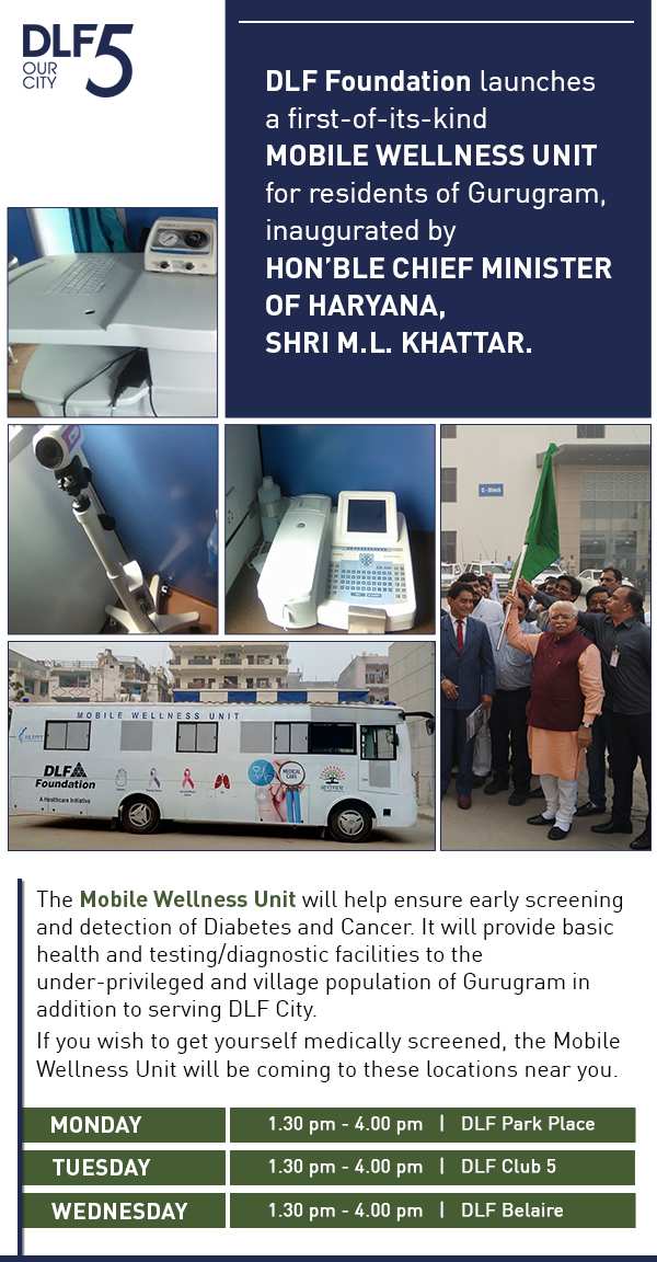 DLF Foundation Launches Mobile Wellness Unit in Gurugram Update